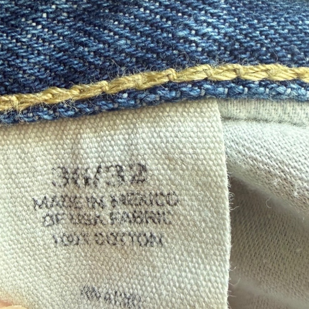 Polo Ralph Lauren Mens 36x32 Classic Straight Jeans Medium Wash 100% Cotton - Picture 3 of 9